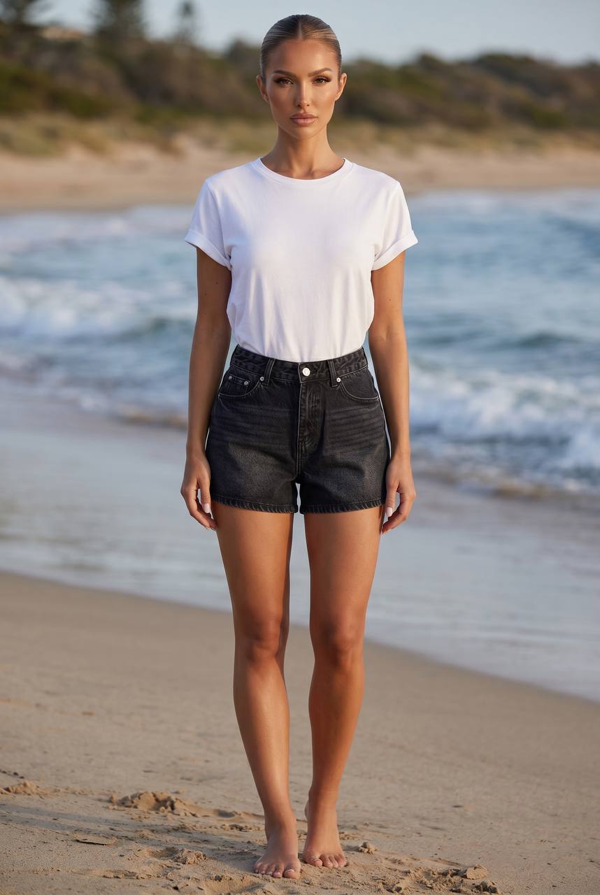 Prada Black Denim Shorts 🖤