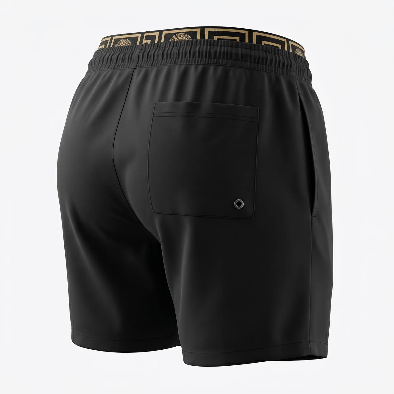 Versace Greca Essential Swim Shorts 🖤☀️✨