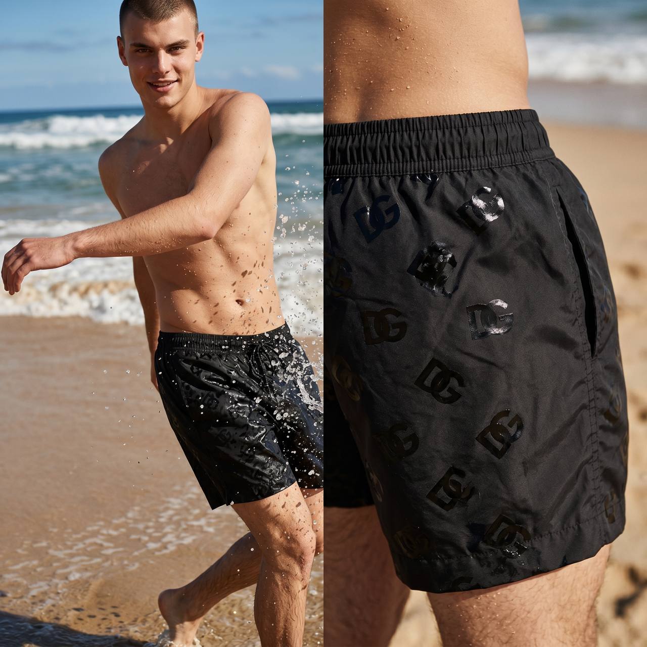 Dolce & Gabbana Hydro-Reveal Swim Shorts 🌊🖤✨