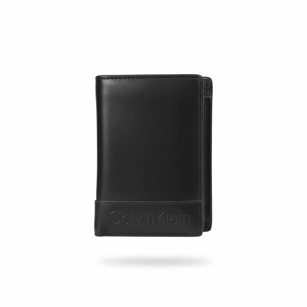 Calvin Klein Black Leather Wallet – Minimalist Classic Design 🖤✨