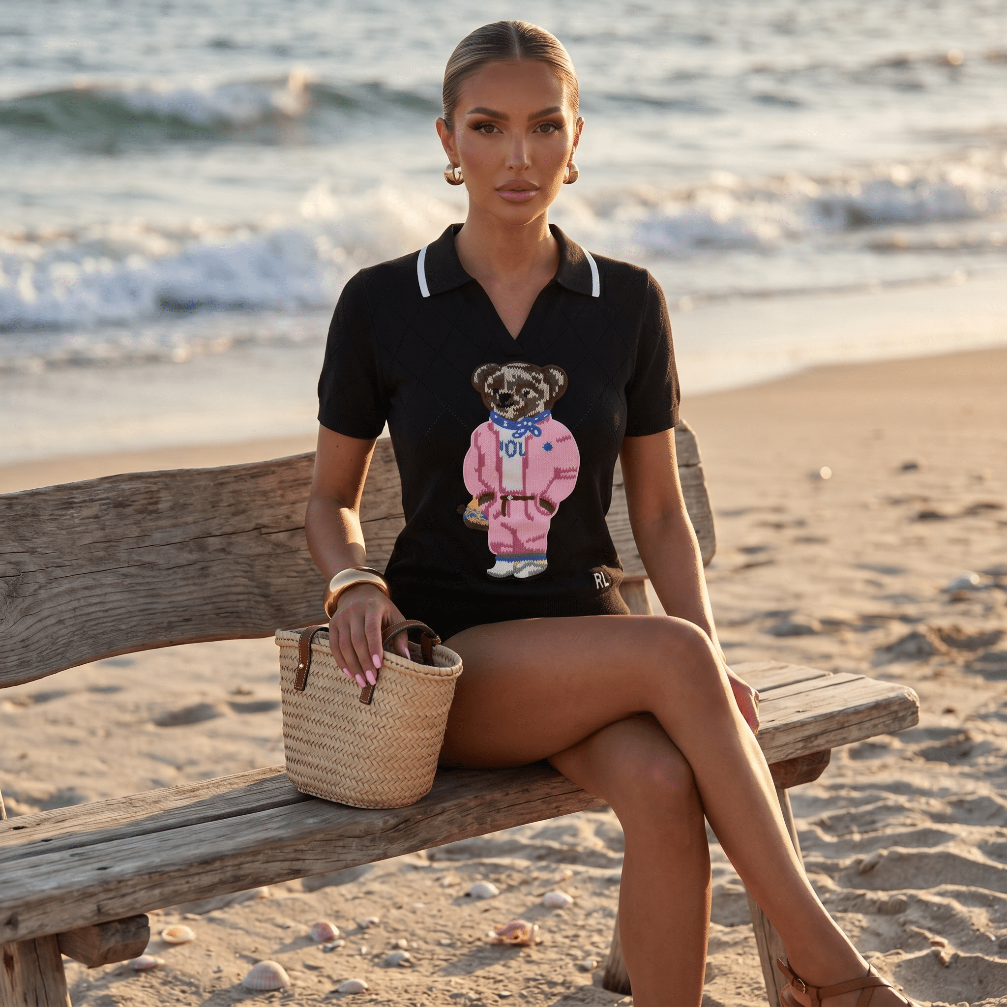 Polo Ralph Lauren Polo Bear Knit Polo 🖤🧸 - MASTERPIECE