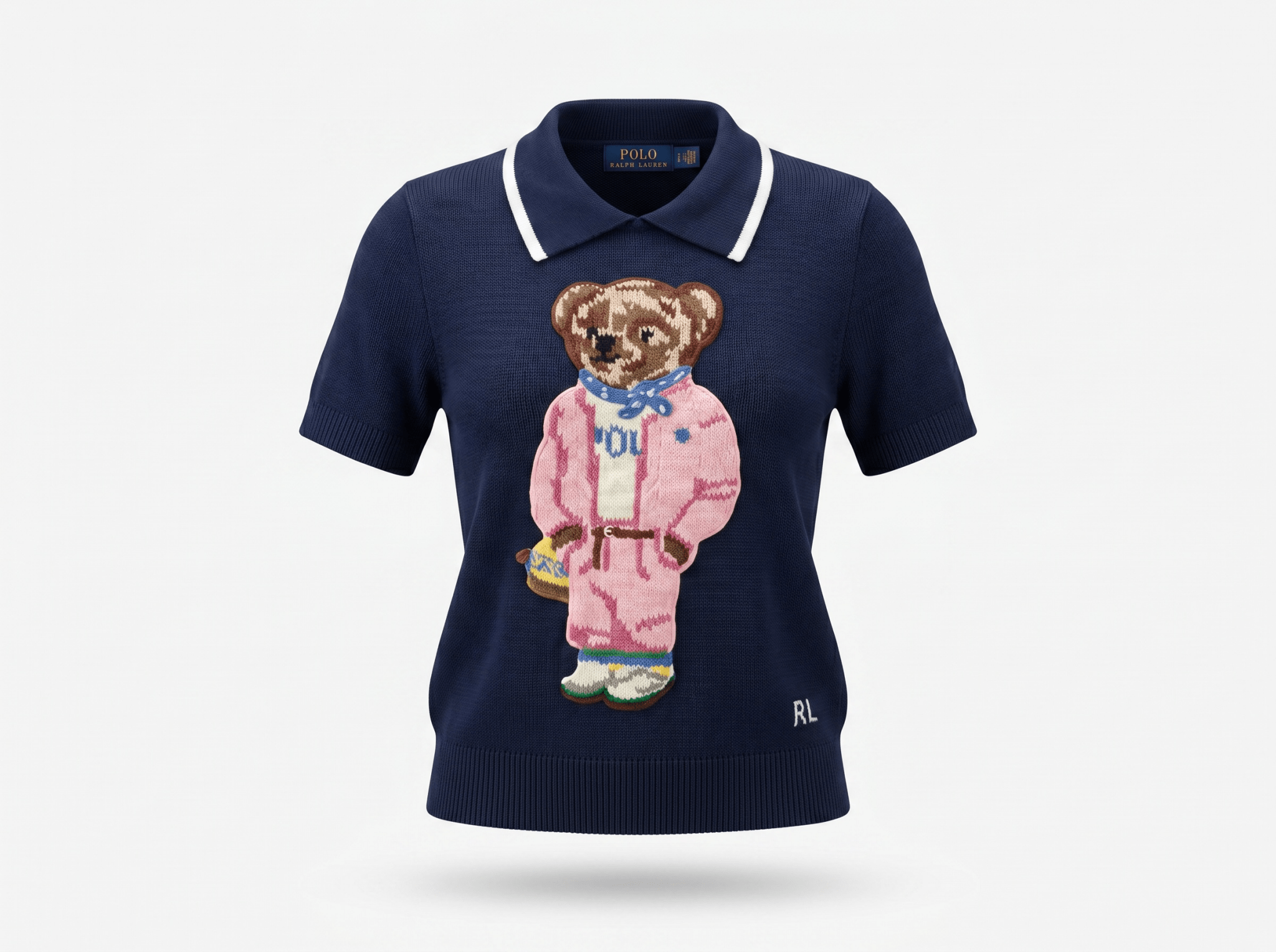 Polo Ralph Lauren Polo Bear Knit Polo – Navy 💙🧸 - MASTERPIECE