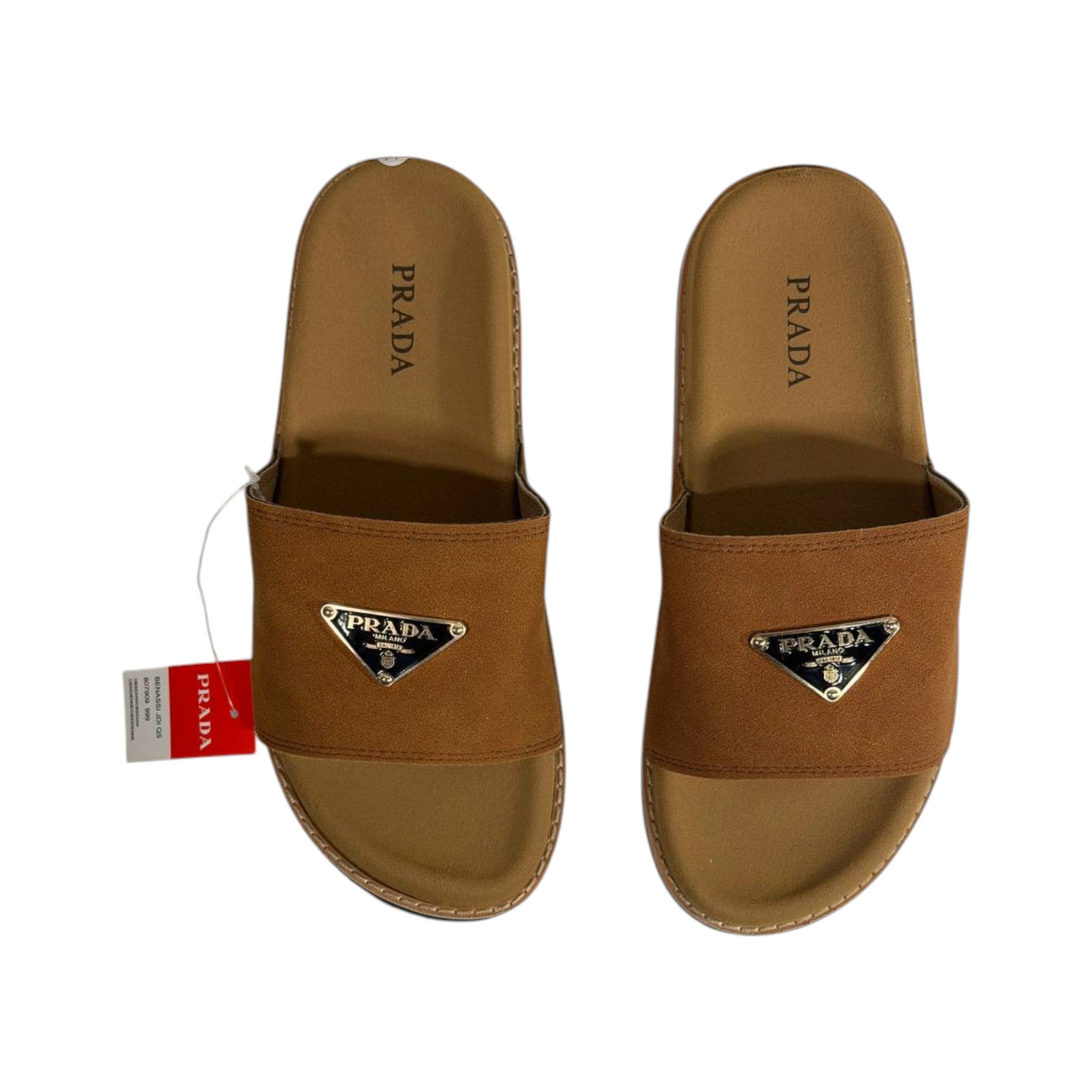 Prada Brown Luxe Comfort Slides – Elegant Everyday Sandals 🤎👡 - MASTERPIECE