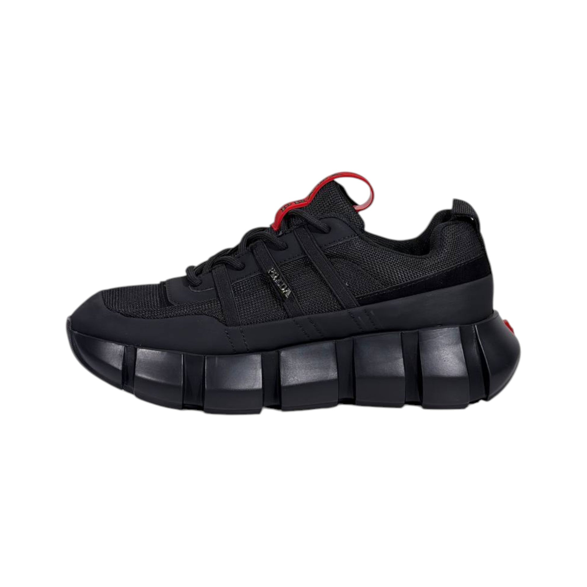 ❤️🖤 Prada Cloudbust Thunder Black Red Luxury Sneakers 👟⚡ - MASTERPIECE