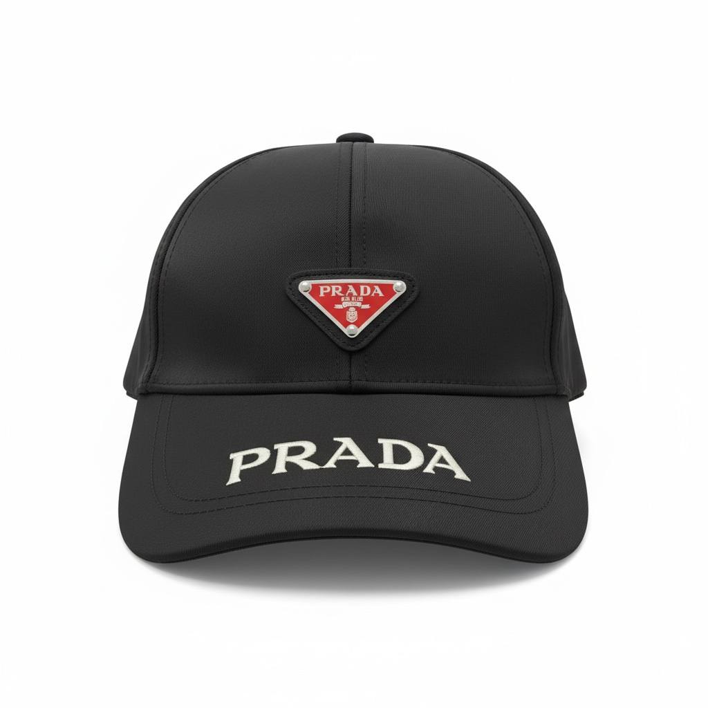 Prada Double Logo Cap — Black - MASTERPIECE