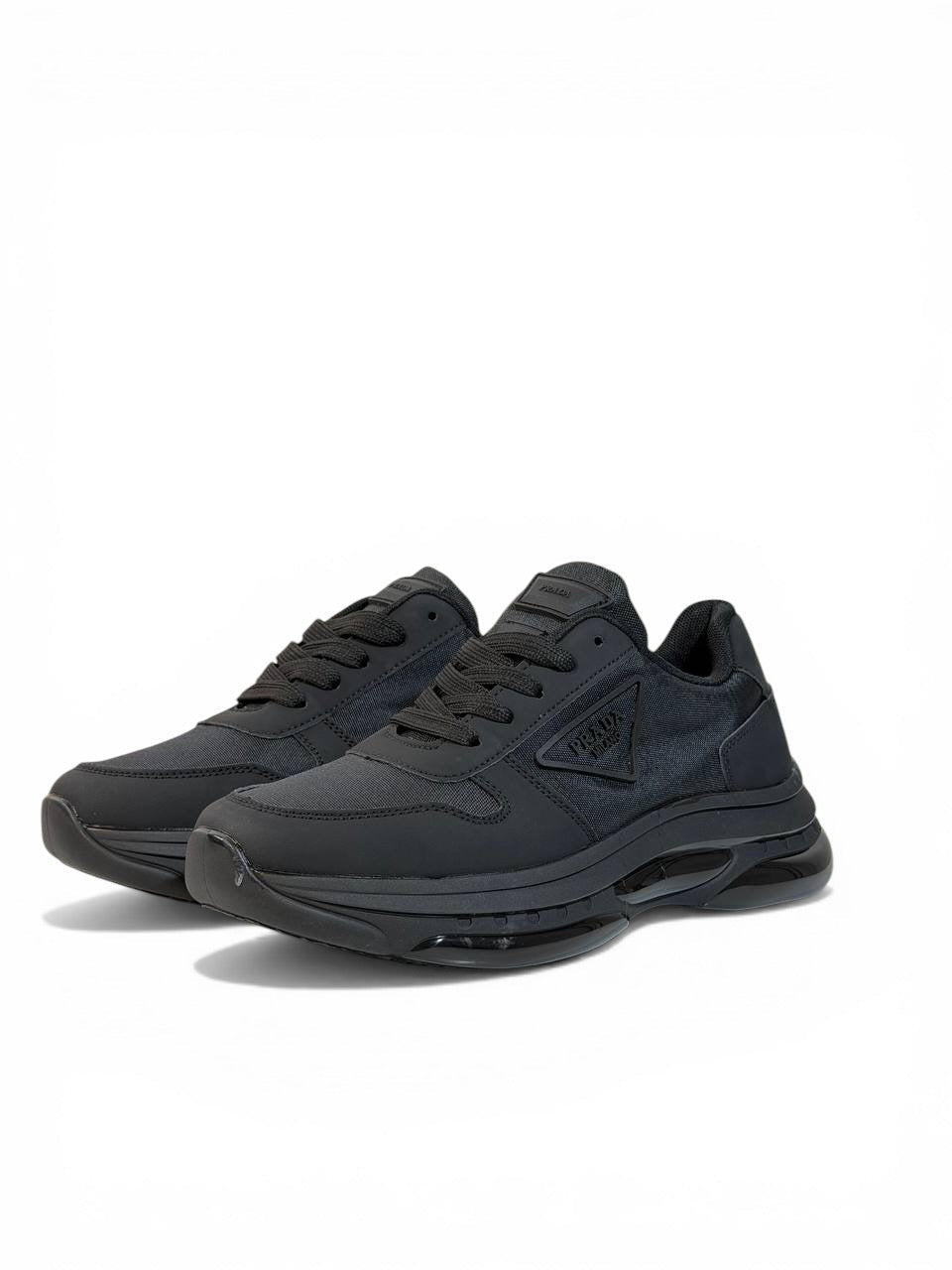 Prada Milano Black Sneakers 🖤⚡ | Stealth Luxury Performance - MASTERPIECE