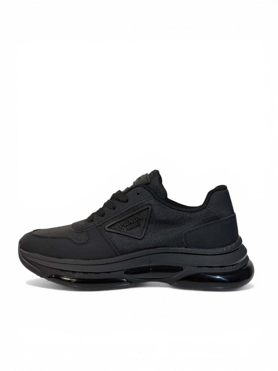 Prada Milano Black Sneakers 🖤⚡ | Stealth Luxury Performance - MASTERPIECE