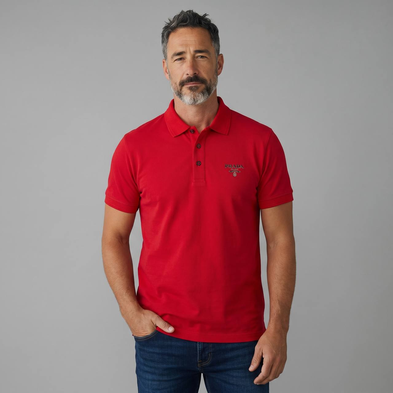 Prada Milano Essential Red Polo ❤️✨ - MASTERPIECE