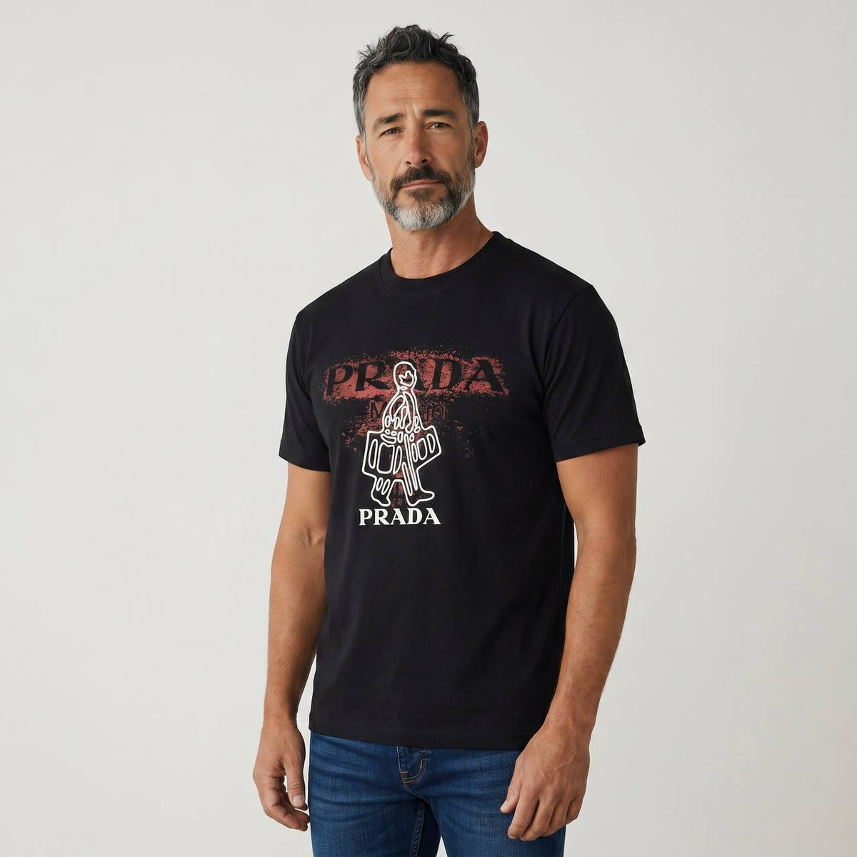 Prada Milano Graphic Statement Tee 🖤🔥 - MASTERPIECE