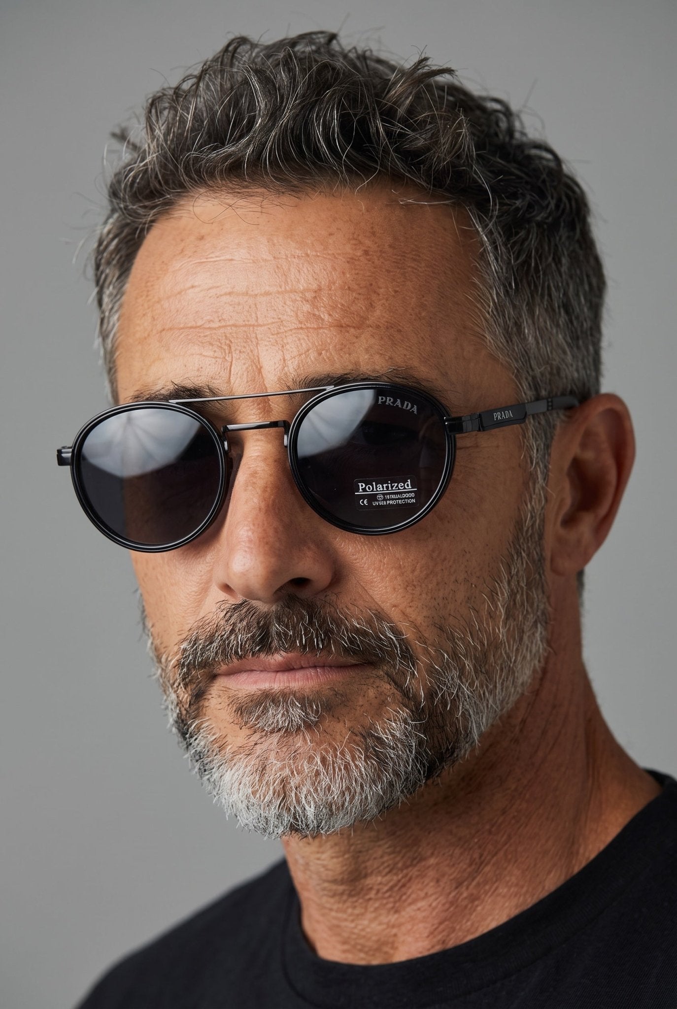 Prada Sunglasses – Black Round Polarized 🕶️ - MASTERPIECE