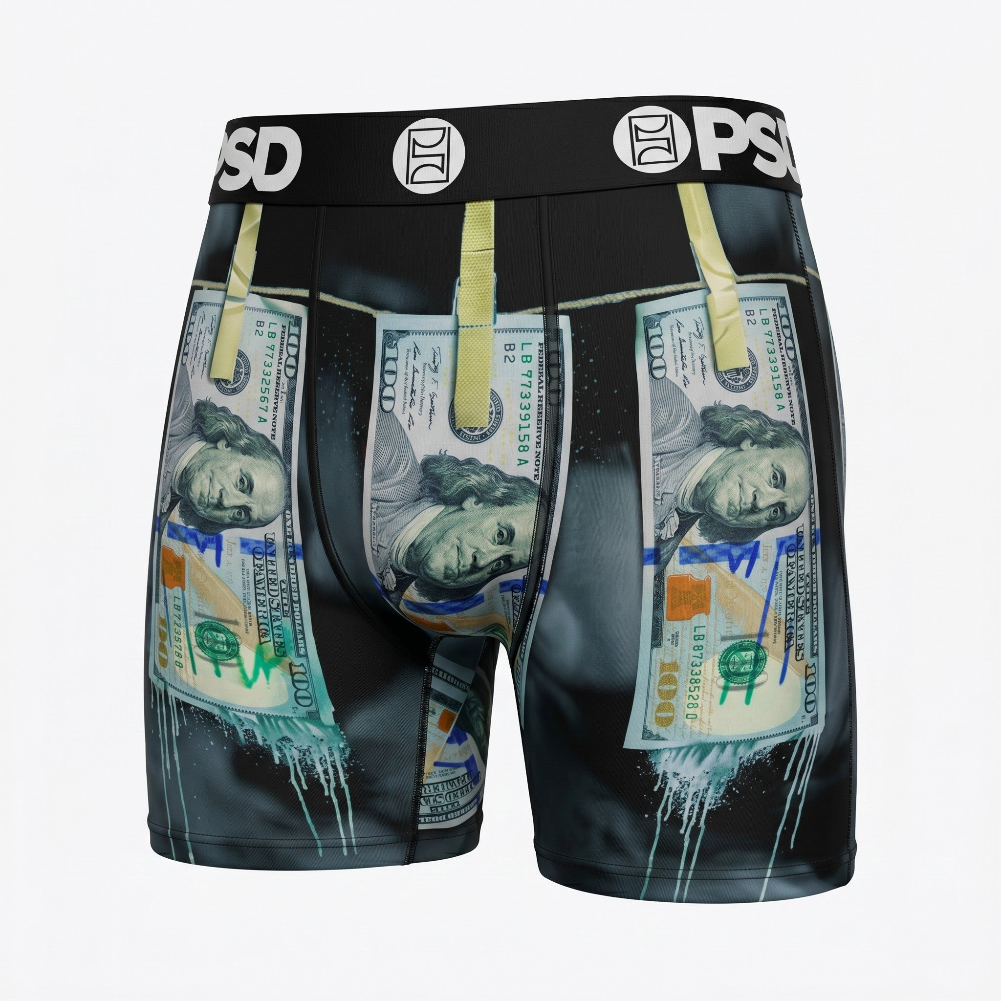 PSD Money Print Performance Boxer Briefs – Premium Compression Underwear 💵🔥 - MASTERPIECE