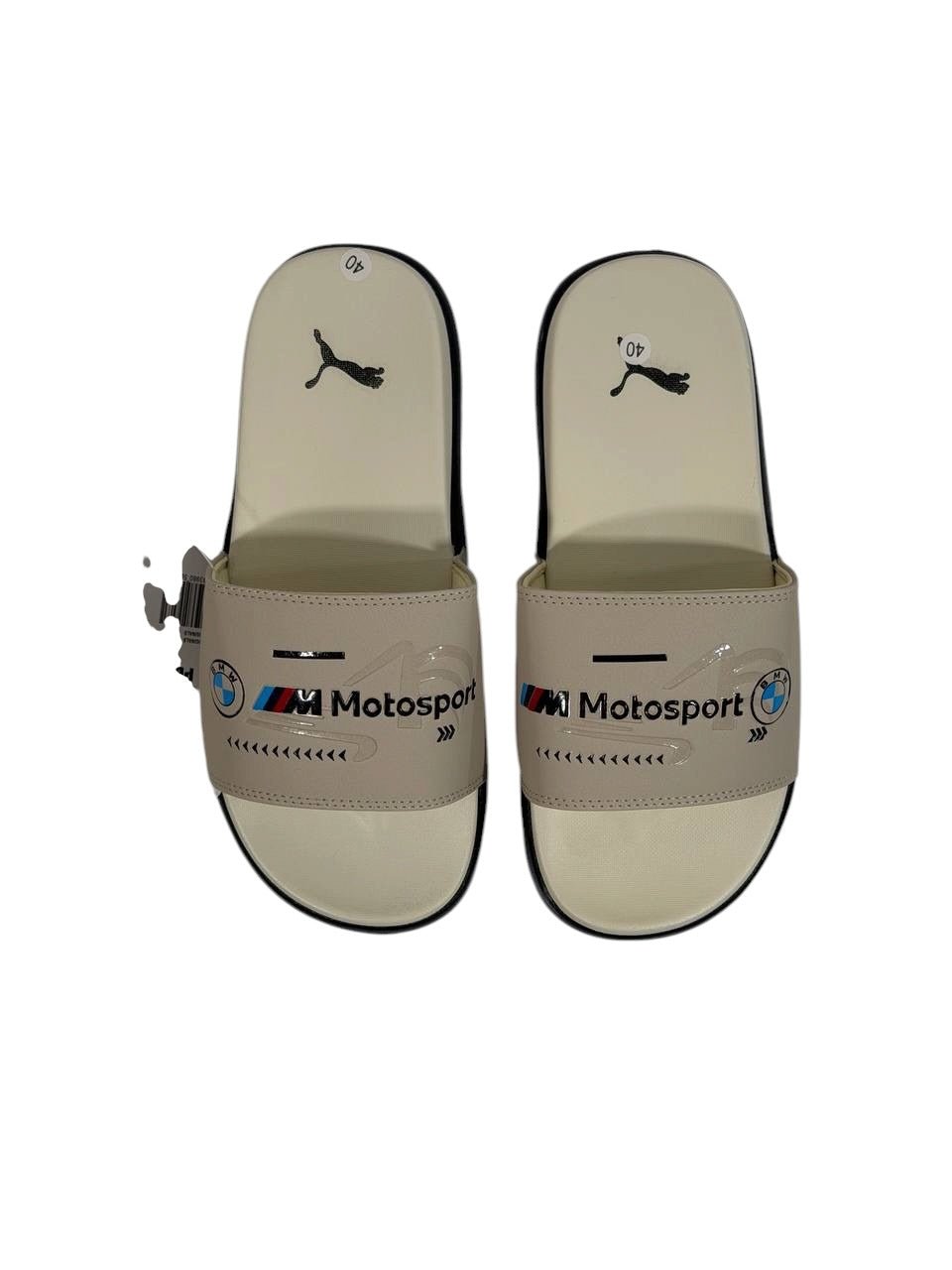 PUMA BMW M Motorsport Slide Sandals – Cream Edition 🤍🏁 - MASTERPIECE