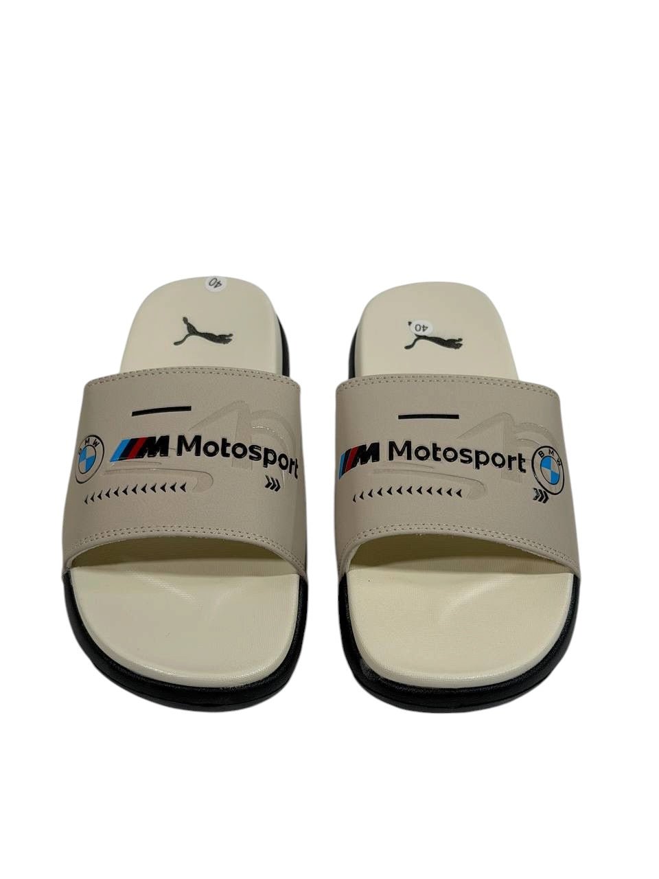 PUMA BMW M Motorsport Slide Sandals – Cream Edition 🤍🏁 - MASTERPIECE