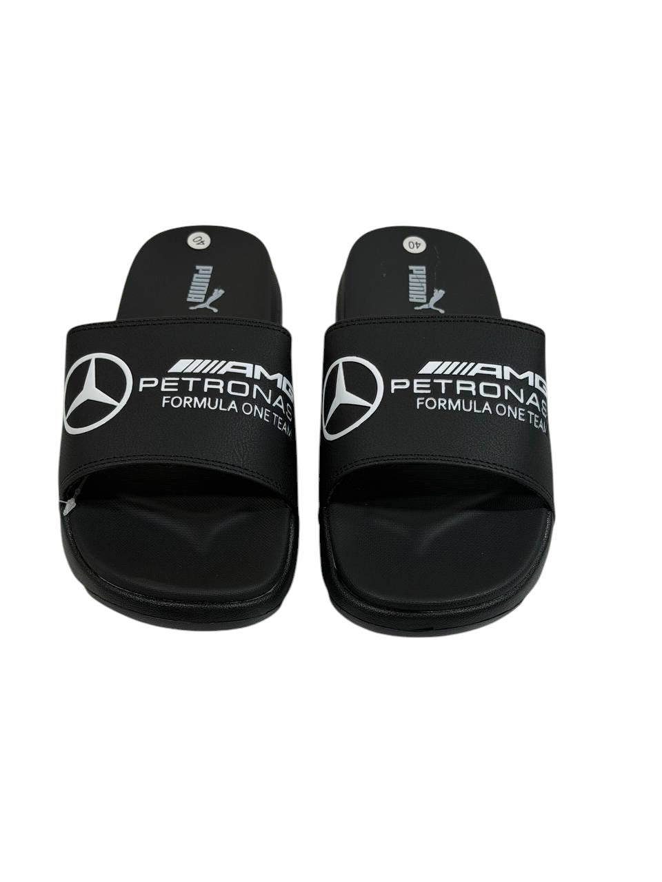 PUMA x AMG PETRONAS Slide Sandals – Black Edition 🖤🏁 - MASTERPIECE