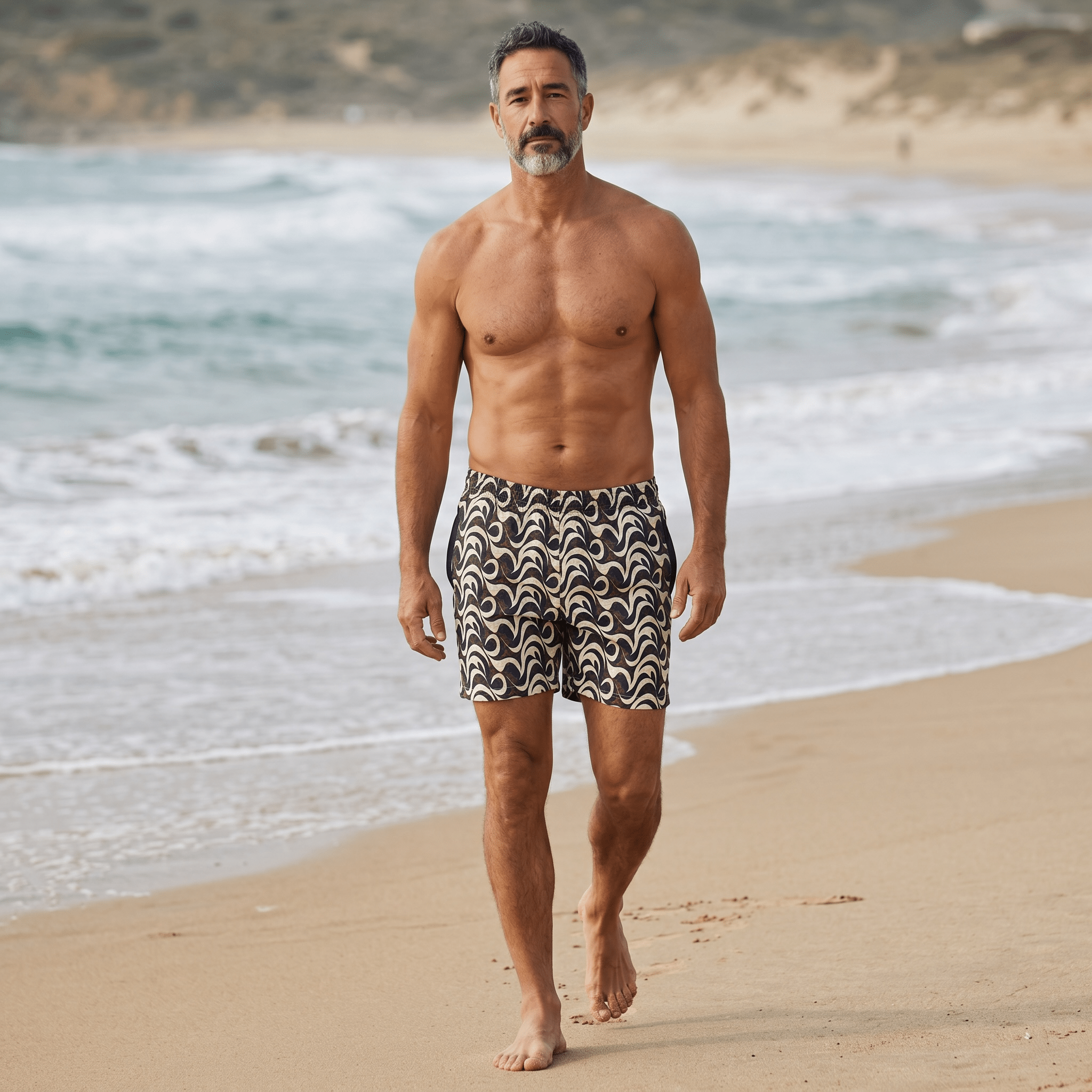 Retro Wave Swim Shorts 🌊☀️ - MASTERPIECE