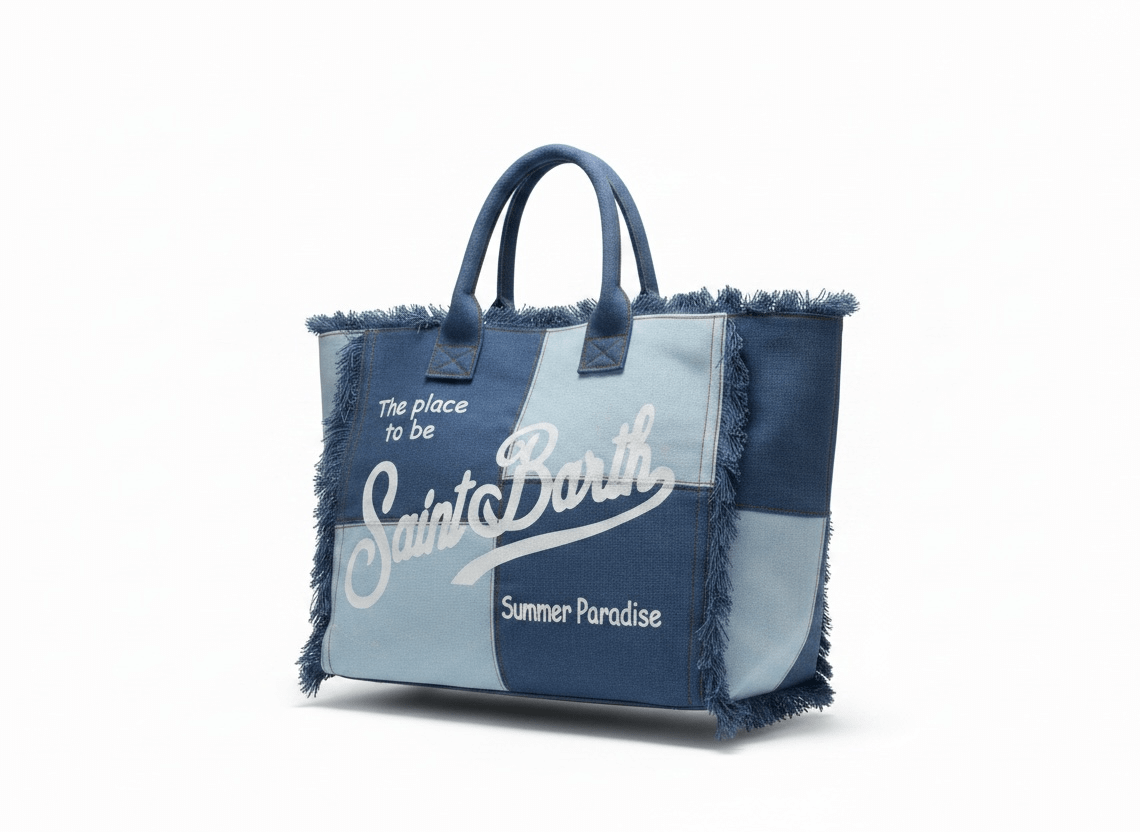 💙 Saint Barth Summer Paradise Tote Bag | Luxury Beach Shopper 🏖️ - MASTERPIECE