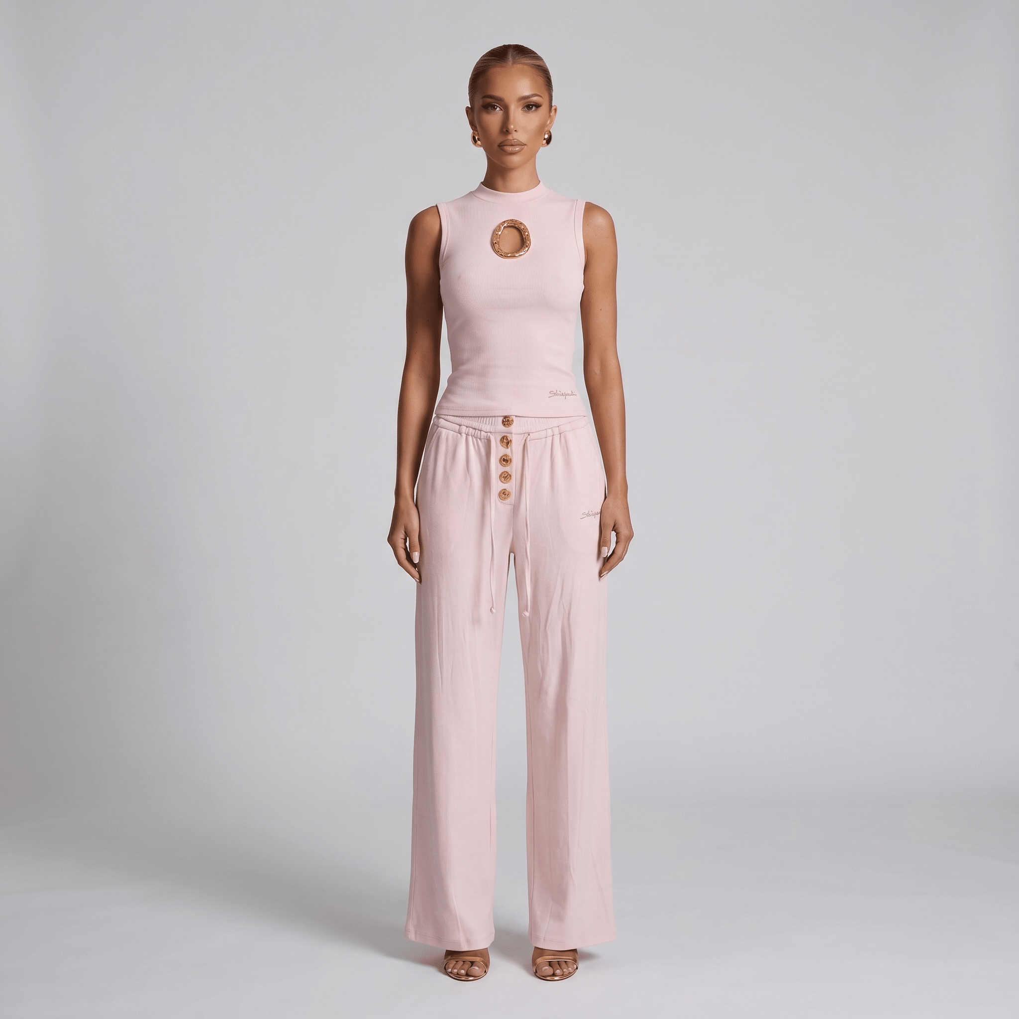 : Schiaparelli Blush Pink Gold Ring Lounge Set 🩷✨💛🔥 - MASTERPIECE