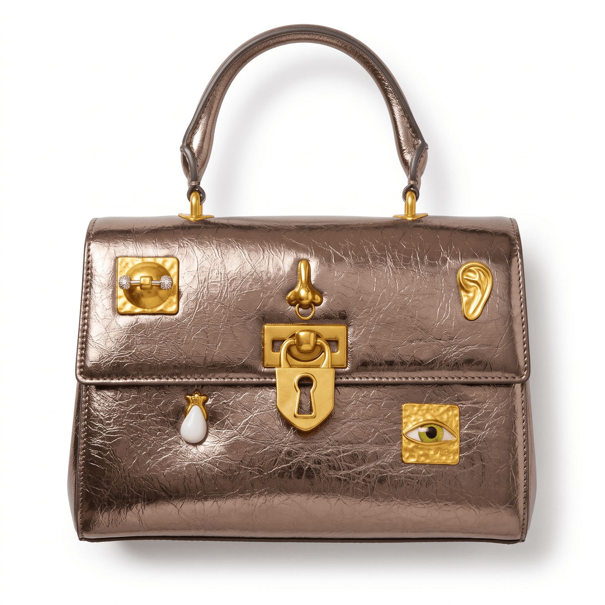Schiaparelli Sicily Bag – Bronze Charms 👜✨ large - MASTERPIECE
