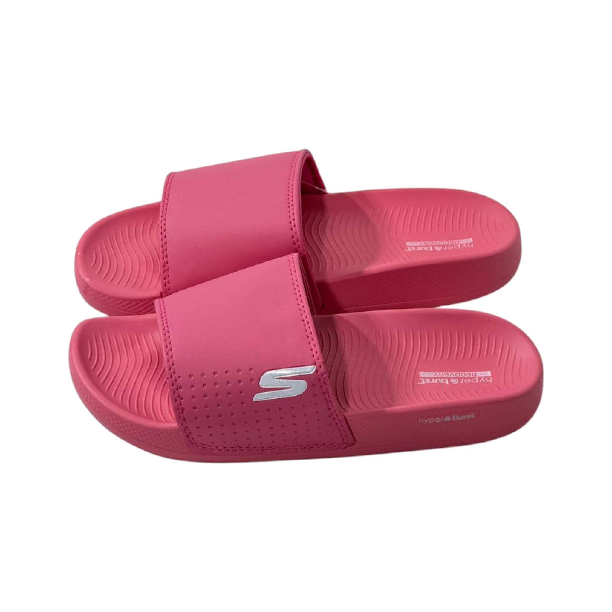 💖 Skechers Hyper Burst Recovery Slides – Pink Edition 🌸☁️ - MASTERPIECE