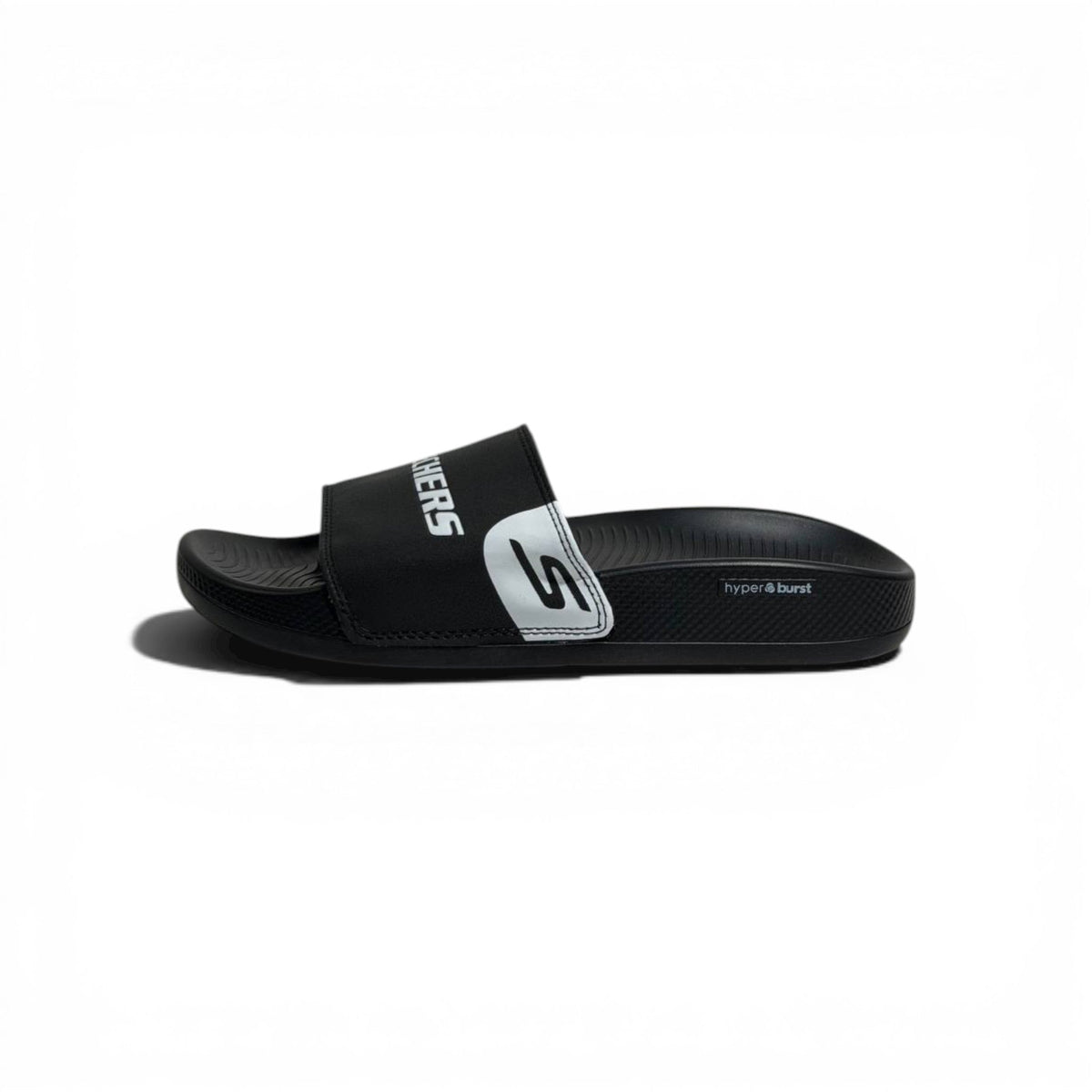 Skechers Hyper Burst Slides — Black - MASTERPIECE