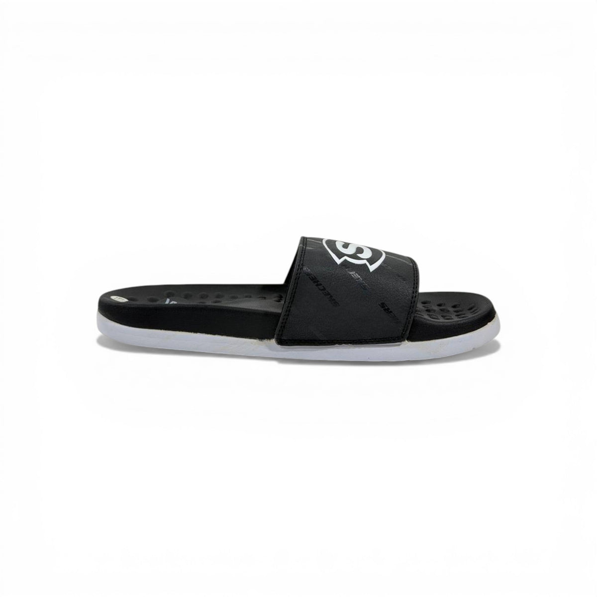🖤⚪ Skechers Slides – Air Comfort Dual Tone Edition 🔥🩴 - MASTERPIECE