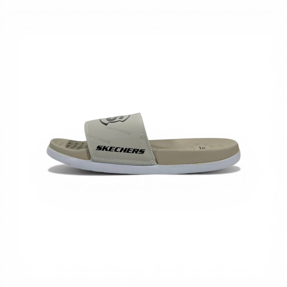 🤎⚪ Skechers Slides – Beige Comfort Air Edition 🌟🩴 - MASTERPIECE