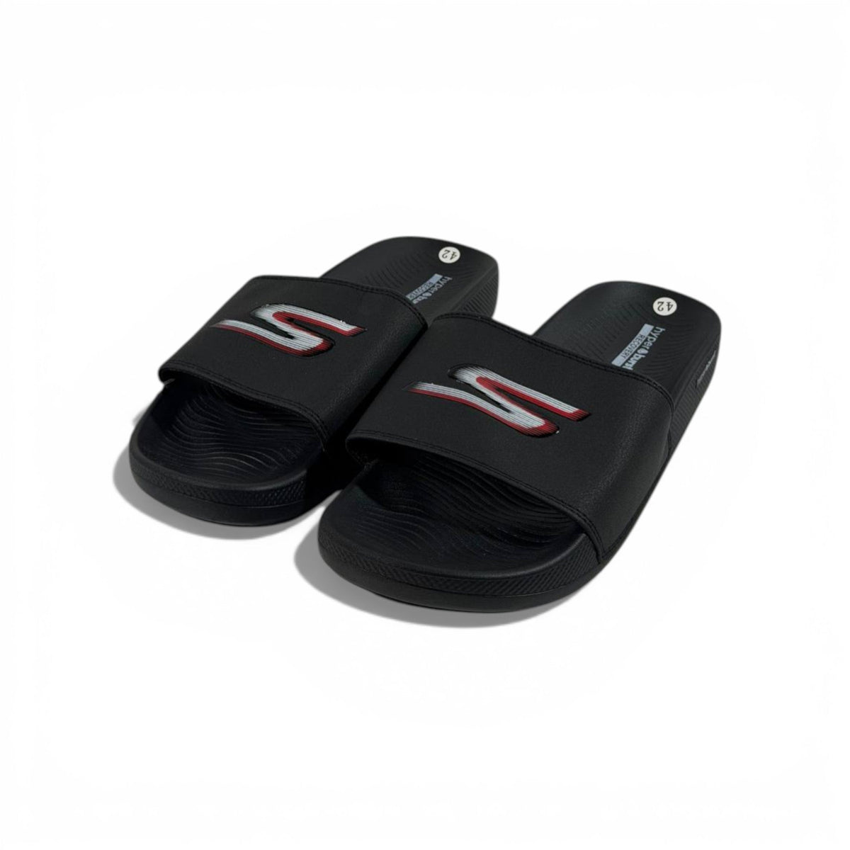 ⚡ Skechers Sport Slides – Black Performance Edition 🖤🔥 - MASTERPIECE