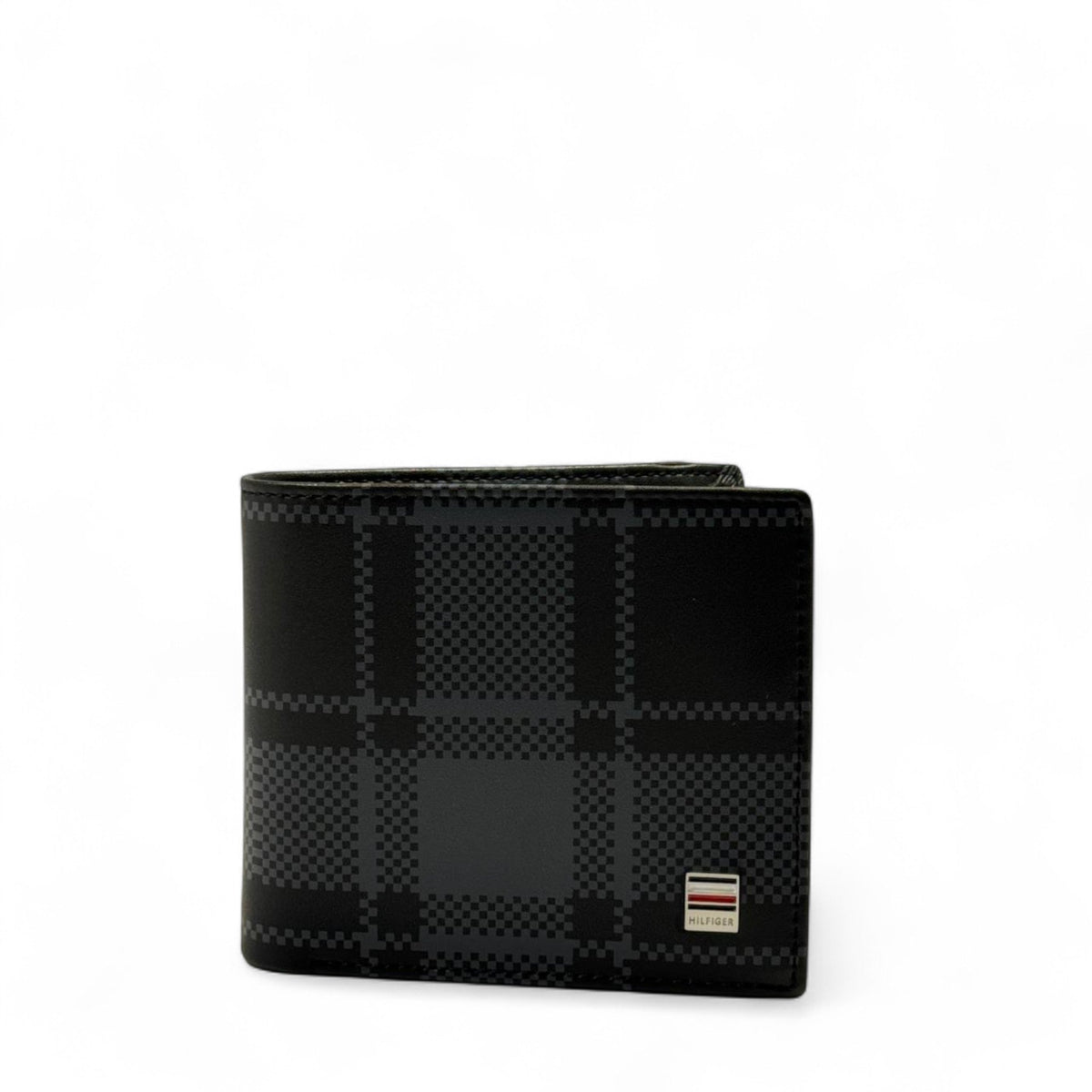 Tommy Hilfiger Checkered Print Wallet — Black - MASTERPIECE
