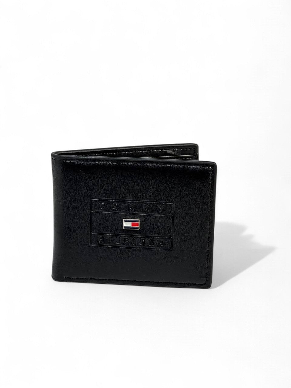Tommy Hilfiger Inspired Embossed Logo Wallet — Black - MASTERPIECE