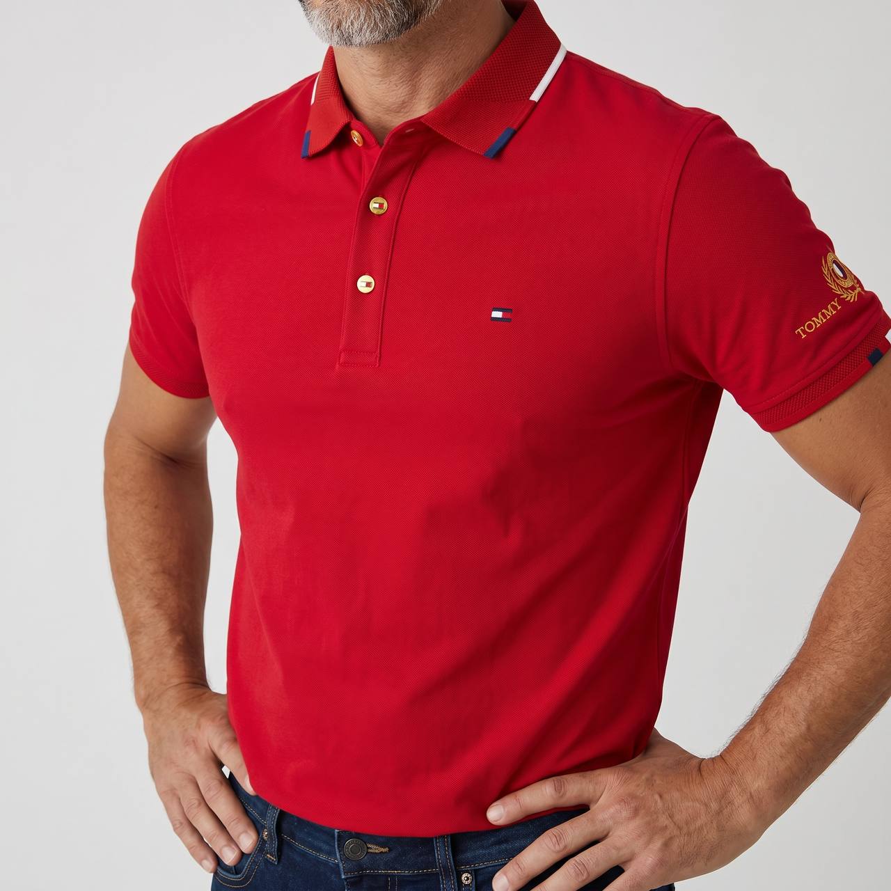 Tommy Hilfiger Premium Polo – Red Edition ❤️🇺🇸 - MASTERPIECE