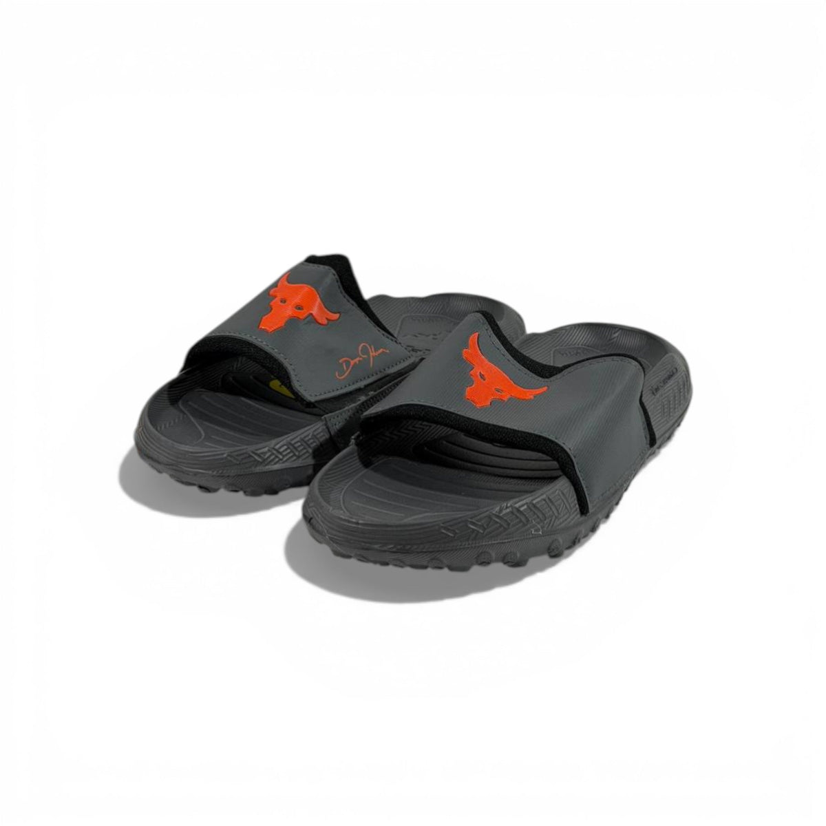 🖤 Under Armour Project Rock Slides – Black & Red Edition 💪🔥 - MASTERPIECE