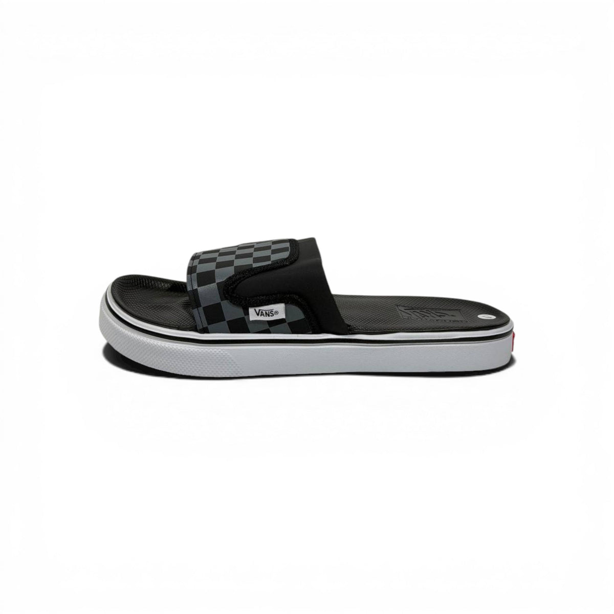 ⚫🩶 Vans Checkerboard Slides – Black & Grey Urban Edition - MASTERPIECE