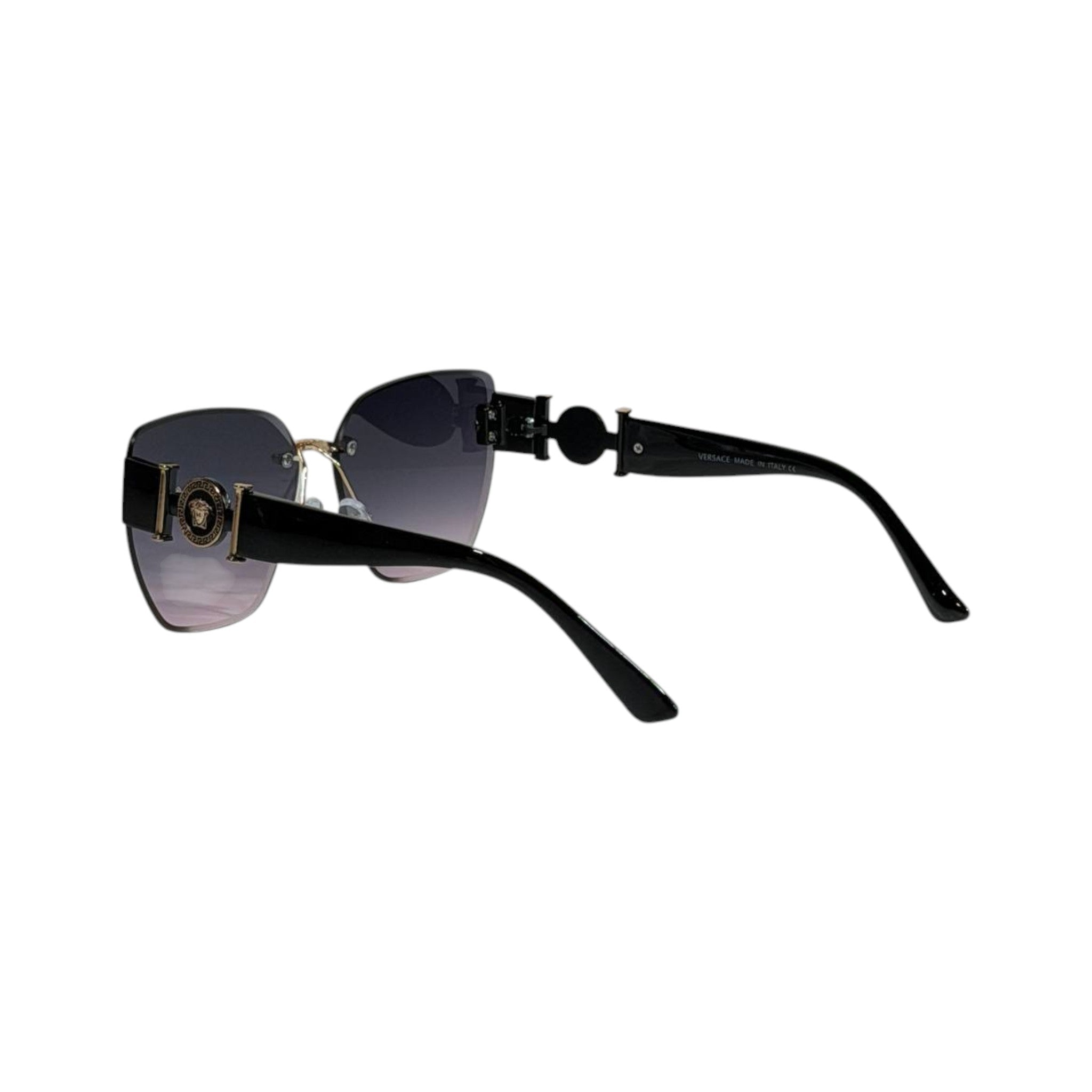 Versace Medusa Rimless Oversized Sunglasses 🖤✨ Luxury Women Designer Gradient Shades - MASTERPIECE