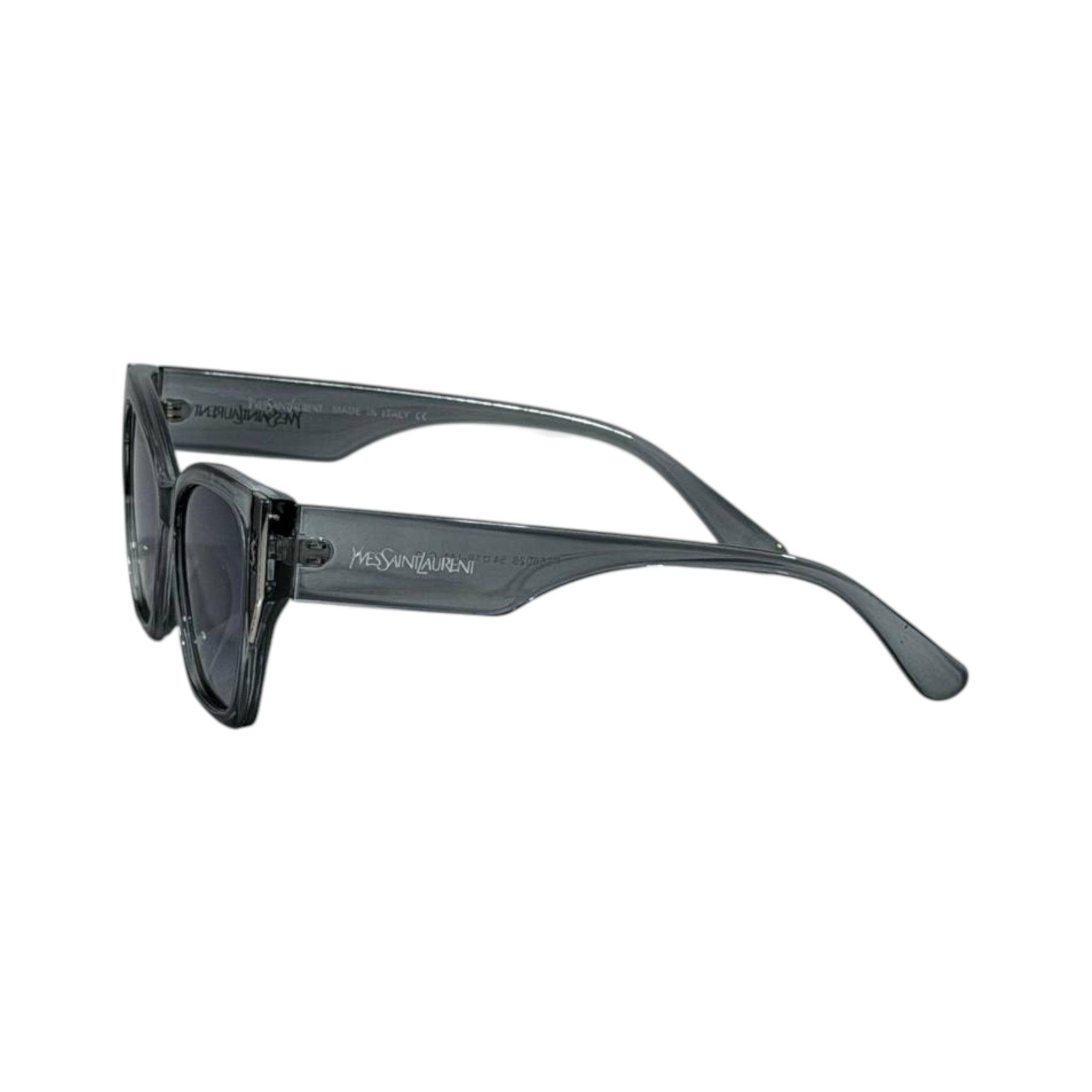 YSL Transparent Grey Cat - Eye Sunglasses 🩶 | Saint Laurent Luxury Frame - MASTERPIECE