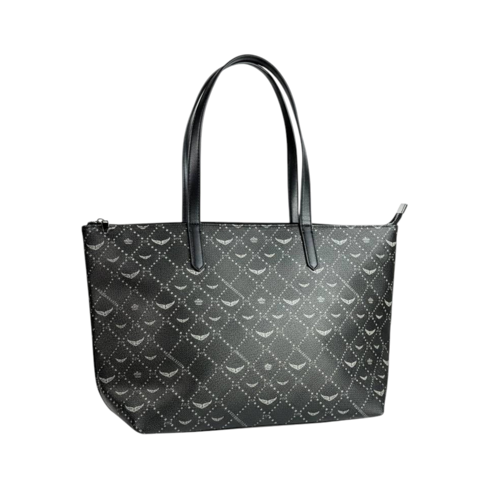 Zadig & Voltaire Inspired Black Graffiti Tote Bag 🖤✨ Luxury Shoulder Handbag for Women - MASTERPIECE