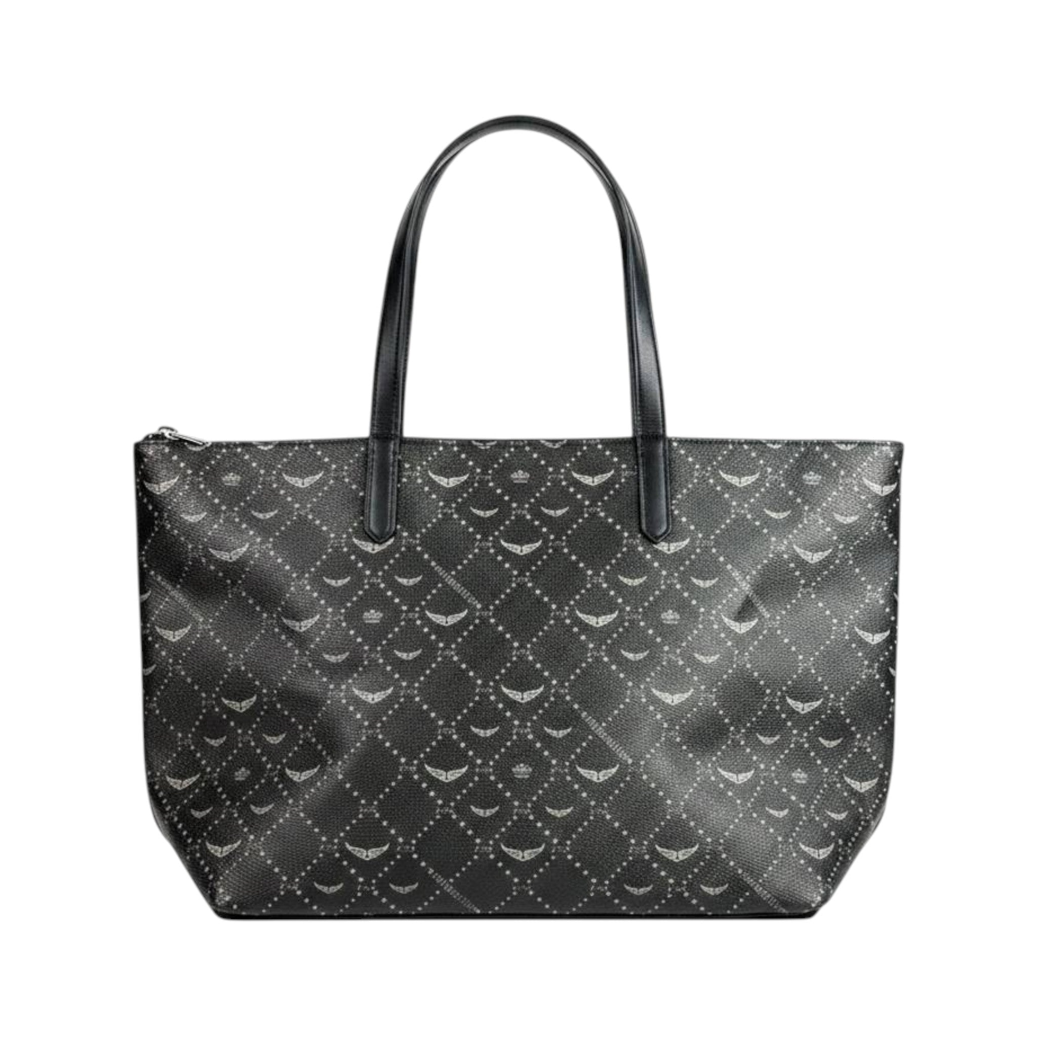 Zadig & Voltaire Inspired Black Graffiti Tote Bag 🖤✨ Luxury Shoulder Handbag for Women - MASTERPIECE
