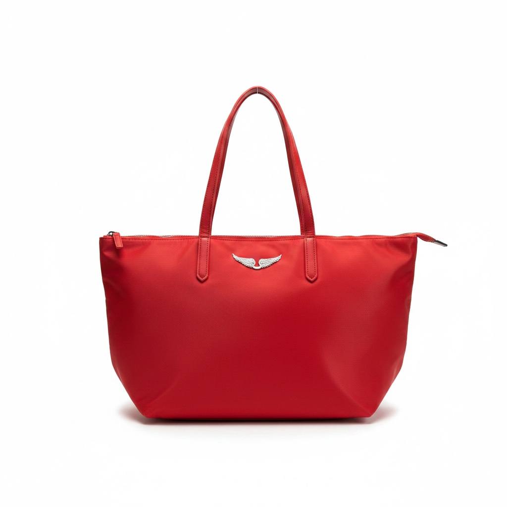 Zadig & Voltaire Inspired Red Zip Tote Bag ❤️✨ Luxury Shoulder Handbag for Women - MASTERPIECE
