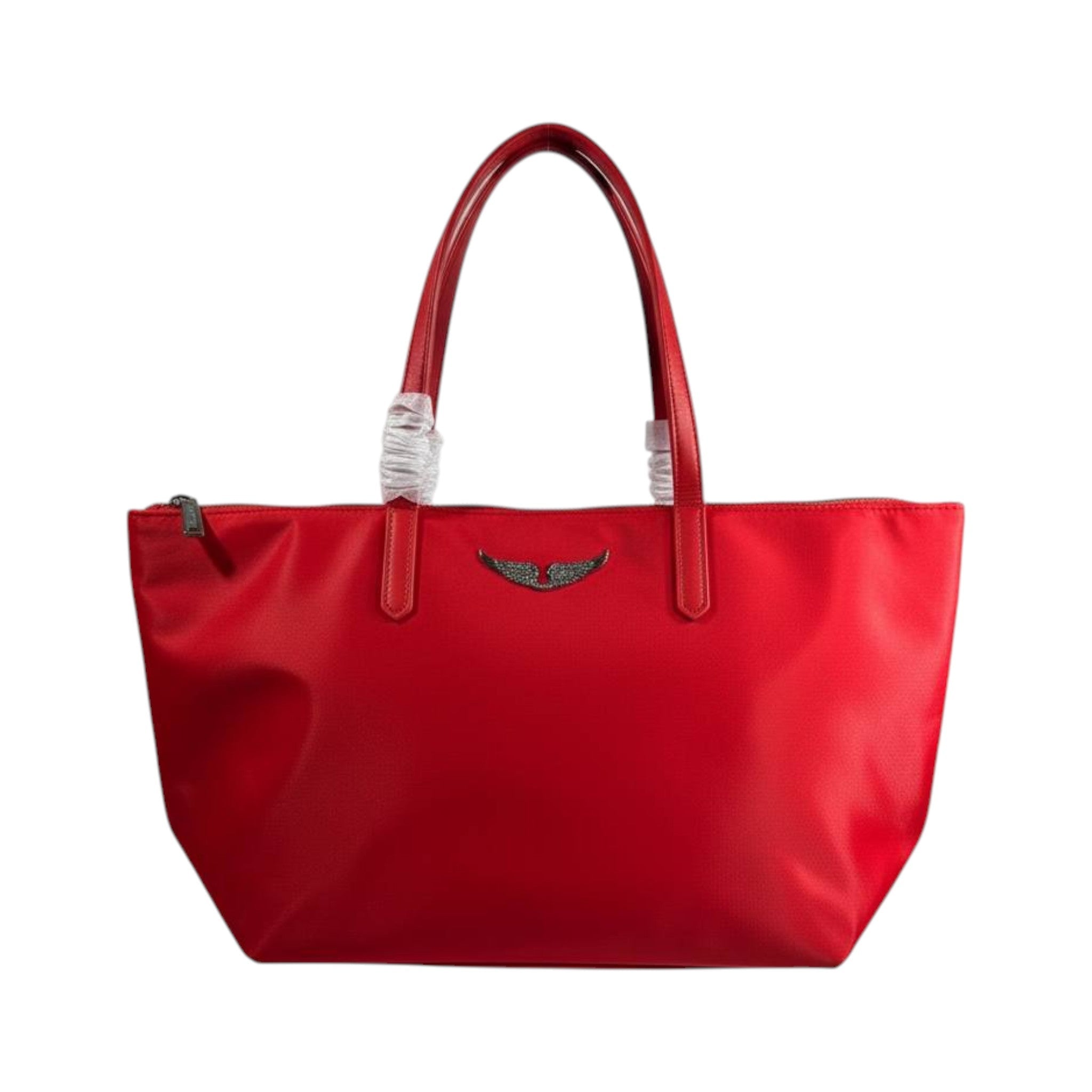 Zadig & Voltaire Inspired Red Zip Tote Bag ❤️✨ Luxury Shoulder Handbag for Women - MASTERPIECE