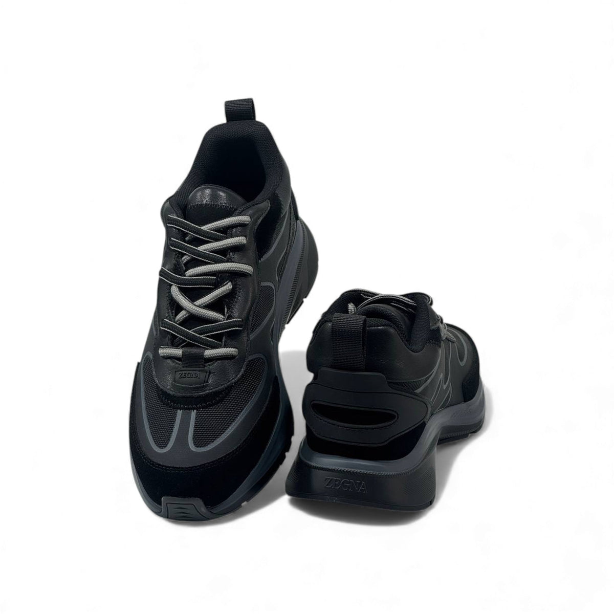 Zegna Active Sneakers — Black - MASTERPIECE