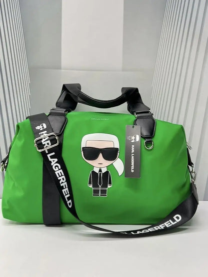 Stylish Karl Lagerfeld Iconic Green and Pink Bags