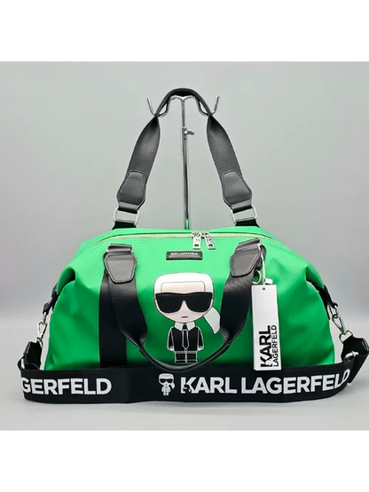 Stylish Karl Lagerfeld Iconic Green and Pink Bags