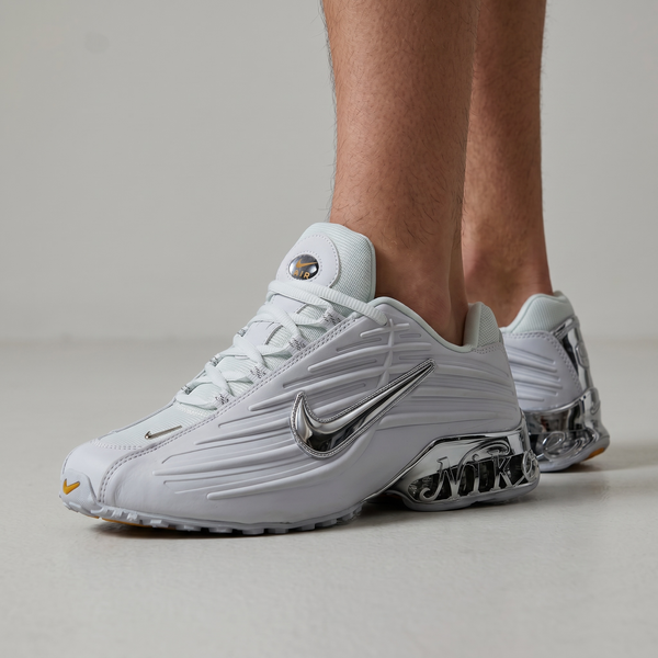 ⚡ Nike Shox Silver Chrome Edition 👟 | Luxury Meets Performance