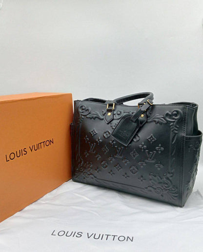 Louis Vuitton Black Embossed Tote bag