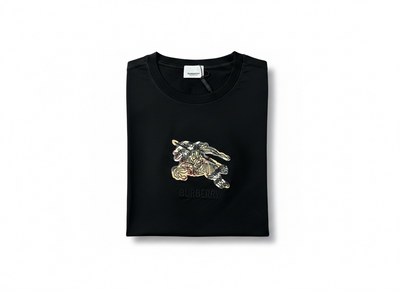 Burberry Black Graphic T-Shirt 🖤✨ Signature Knight Logo