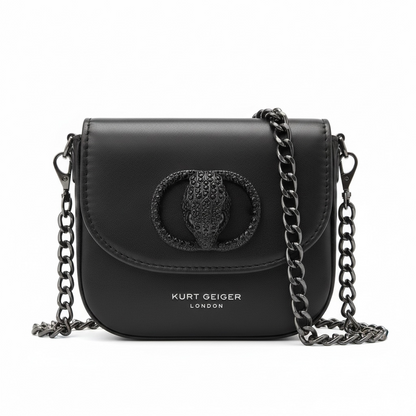 Kurt Geiger London Mini Crossbody – Black Eagle Head Chain Bag 🖤✨
