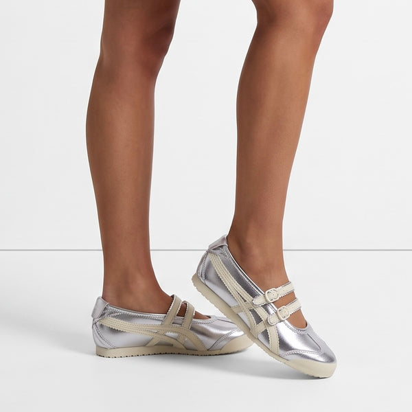 Onitsuka Tiger Mary-Jane Trainer – Silver ✨
