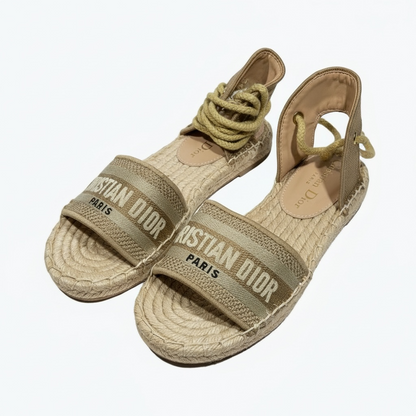 Dior Dior Granville Espadrille Sandals – Beige 🤎✨