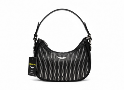 ZADIG & VOLTAIRE Studded Shoulder Bag 🖤✨ | Rock-Chic Icon