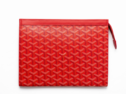 ❤️ Goyard Saint Louis Red Flat Zip Pouch