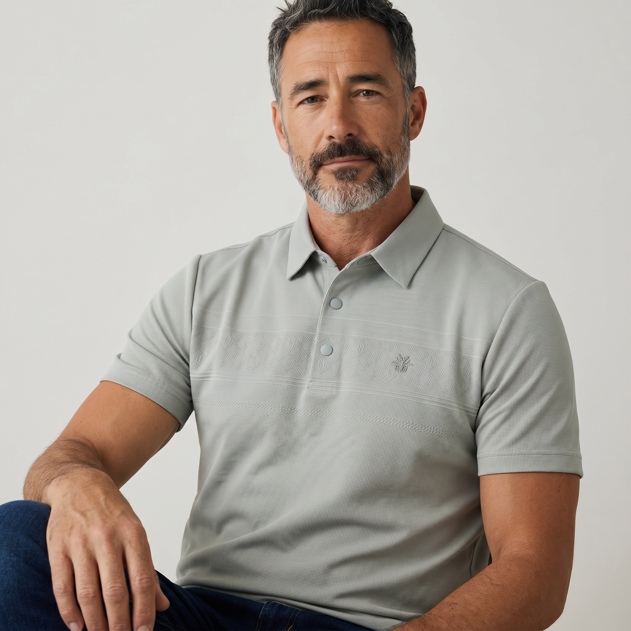 🤍🌿 Dior-Inspired Sage Green Luxury Polo Shirt – Elegant Smart Casual Essential 👔✨